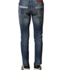 Dolce & Gabbana Blue Washed Cotton Slim Fit Men Denim Jeans