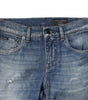 Dolce & Gabbana Blue Washed Cotton Slim Fit Men Denim Jeans