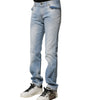 Dolce & Gabbana Light Blue Washed Straight Fit Denim Jeans
