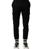 Dolce & Gabbana Black Cotton Cargo Joggers Men Pants