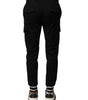 Dolce & Gabbana Black Cotton Cargo Joggers Men Pants