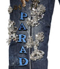 Dolce & Gabbana Blue Cotton Rhinestone Embellish Denim Jeans