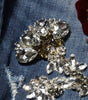 Dolce & Gabbana Blue Cotton Rhinestone Embellish Denim Jeans