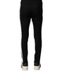 Dolce & Gabbana Black Wool Men Skinny Mid Waist Pants