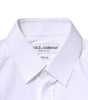 Dolce & Gabbana White Cotton GOLD Long Sleeves Dress Shirt