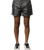 Bermuda décontracté taille moyenne en polyester gris Dolce &amp; Gabbana