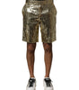 Bermuda Dolce &amp; Gabbana en polyester orné de sequins dorés