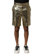 Bermuda Dolce &amp; Gabbana en polyester orné de sequins dorés