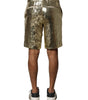 Bermuda Dolce &amp; Gabbana en polyester orné de sequins dorés