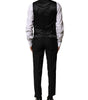Dolce & Gabbana Black Wool 3 Piece Single Breasted Suit