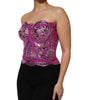 Dolce & Gabbana Pink Bustier Sleeveless Corset Blouse Top