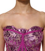 Dolce & Gabbana Pink Bustier Sleeveless Corset Blouse Top