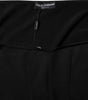 Dolce & Gabbana Black Viscose Long Sleeve Pullover Blouse Top