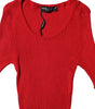 Dolce & Gabbana Red Round Neck Short Sleeves Pullover Top