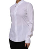 Dolce & Gabbana White Cotton Collared Long Sleeves Shirt Top