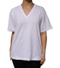 Dolce & Gabbana White Cotton Short Sleeves V-neck T-shirt