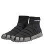 Dolce & Gabbana Black Slip On Ankle Sock Sneakers Shoes