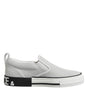 Dolce & Gabbana White Dotted Leather Slip On Men Sneakers Shoes