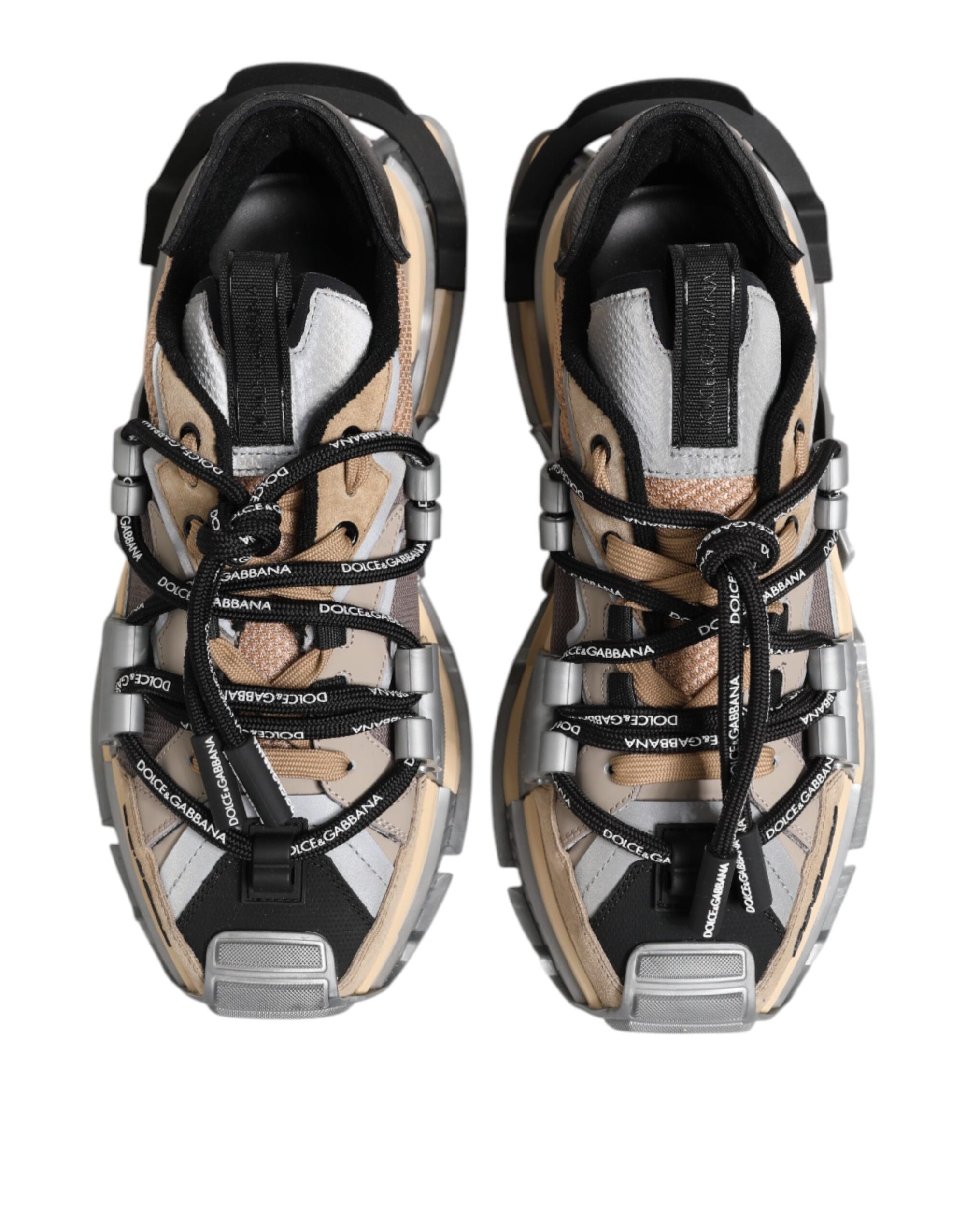 Dolce & Gabbana Multicolor Paneled Space Sneakers Shoes