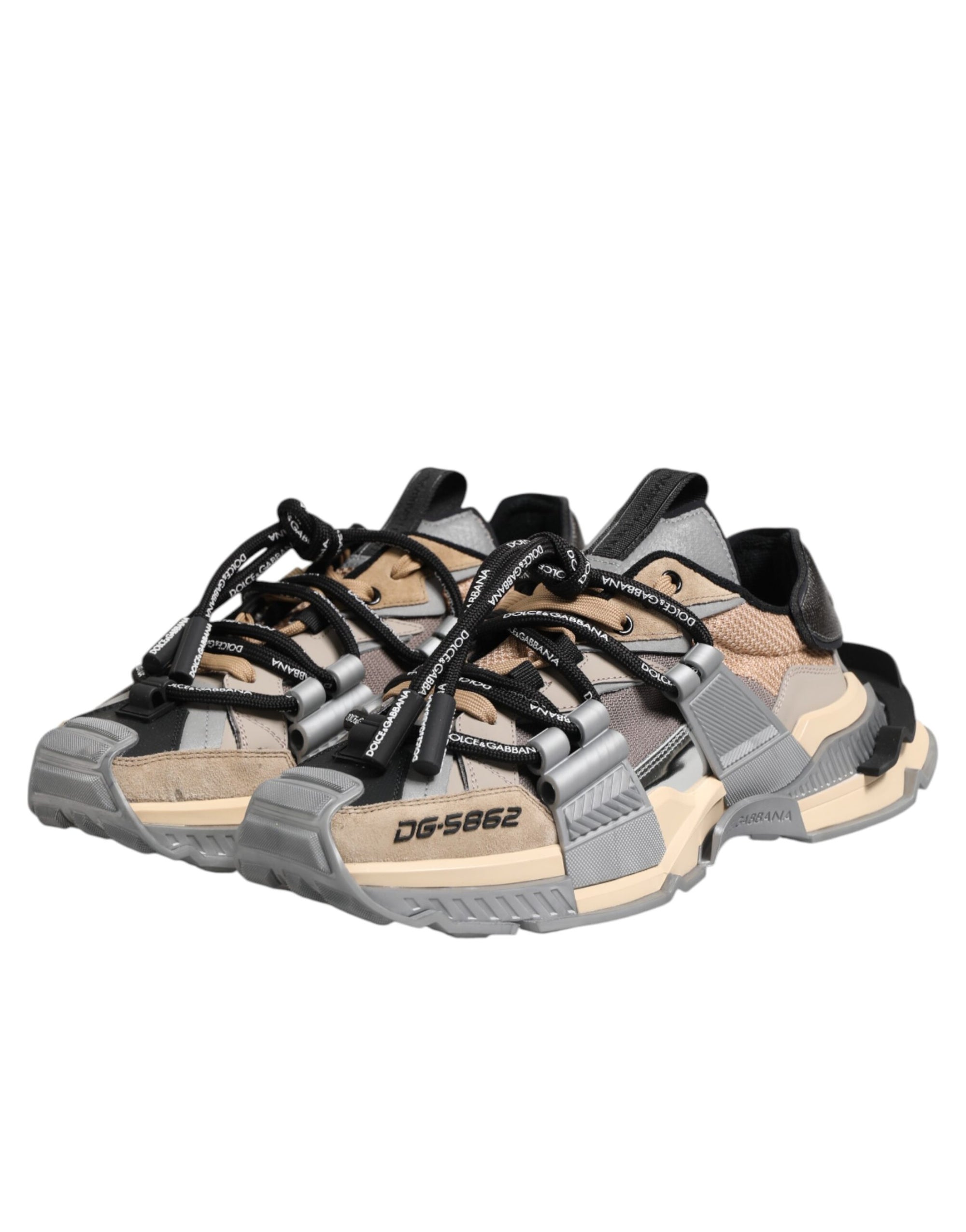 Dolce & Gabbana Multicolor Paneled Space Sneakers Shoes
