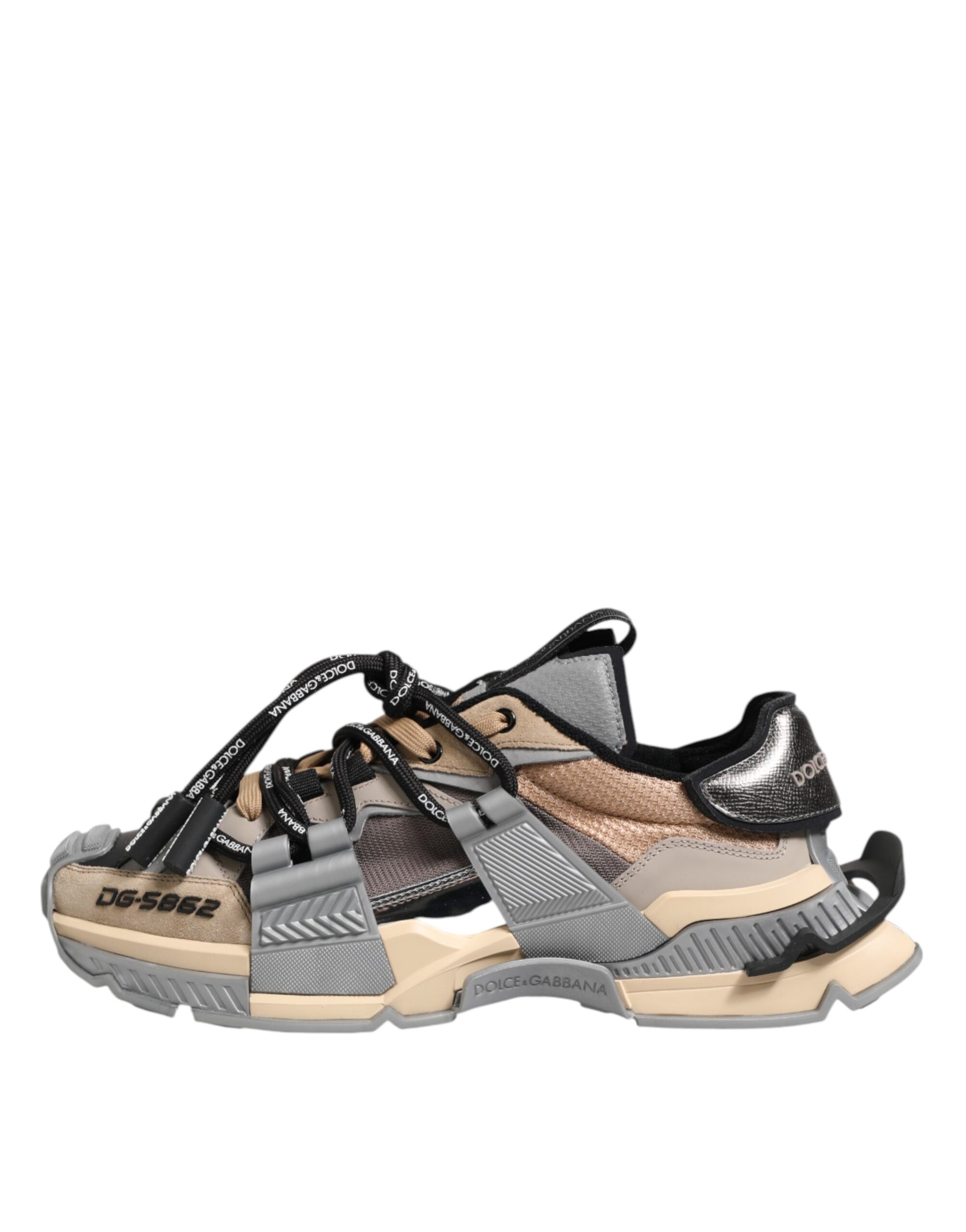 Dolce & Gabbana Multicolor Paneled Space Sneakers Shoes