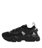 Dolce & Gabbana Black Leather Daymaster Low Top Sneakers Shoes