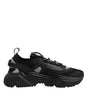 Dolce & Gabbana Black Leather Daymaster Low Top Sneakers Shoes