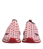 Dolce & Gabbana Red White Sorrento DG Mania Sneakers Shoes