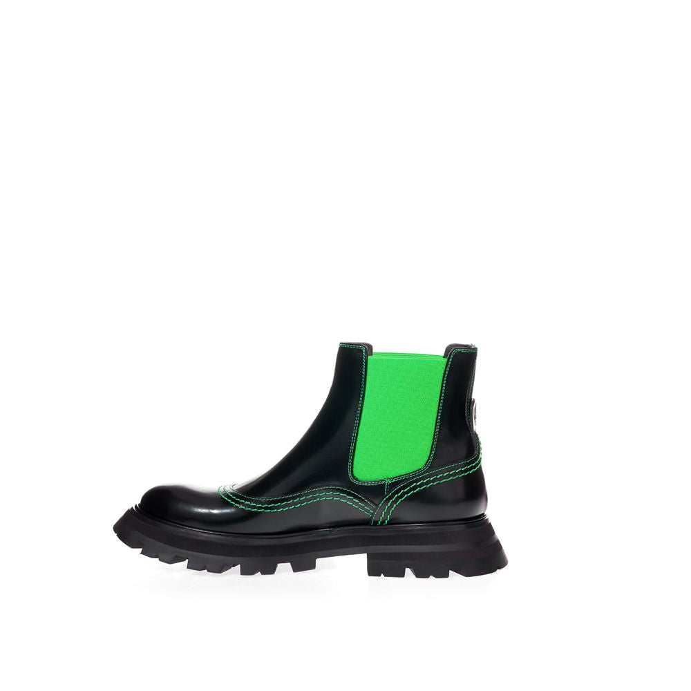 Bottes en cuir multicolores Alexander McQueen