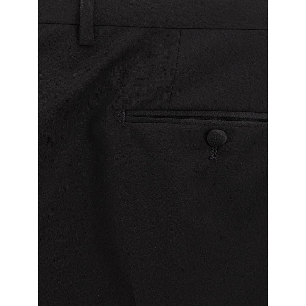 Dolce & Gabbana Black Wool Pant