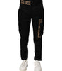 Dolce & Gabbana Black Cotton Cargo Casual Pants