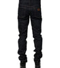 Dolce & Gabbana Black Cotton Skinny Denim Men Jeans