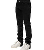 Dolce & Gabbana Black Cotton Skinny Men Denim Jeans