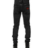 Dolce & Gabbana Black Cotton Skinny Men Denim Jeans