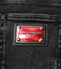 Dolce & Gabbana Black Cotton Skinny Men Denim Jeans