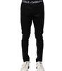 Dolce & Gabbana Black Nylon Skinny Men Jogger Pants