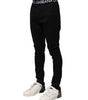 Dolce & Gabbana Black Nylon Skinny Men Jogger Pants