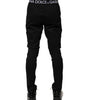 Dolce & Gabbana Black Nylon Skinny Men Jogger Pants