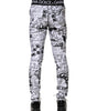 Dolce & Gabbana White Graffiti Skinny Men Jogger Pants
