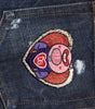 Dolce & Gabbana Dark Blue Tattered Skinny Denim Jeans