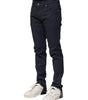 Dolce & Gabbana Dark Blue Cotton Skinny Denim Jeans