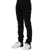 Dolce & Gabbana Black Cotton Skinny Men Denim Jeans