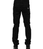 Dolce & Gabbana Black Cotton Skinny Men Denim Jeans