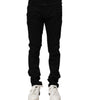 Dolce & Gabbana Black Cotton Skinny Men Denim Jeans