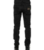 Dolce & Gabbana Black Cotton Skinny Men Denim Jeans