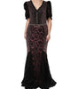 Dolce & Gabbana Multicolor Embellished Mermaid Gown Dress