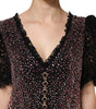 Dolce & Gabbana Multicolor Embellished Mermaid Gown Dress