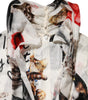 Dolce & Gabbana Multicolor Animal Print Silk Ascot Maxi Dress