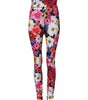 Dolce & Gabbana Multicolor Floral High Waist Leggings Pants