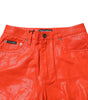 Dolce & Gabbana Orange Cotton High Waisted Denim Jeans